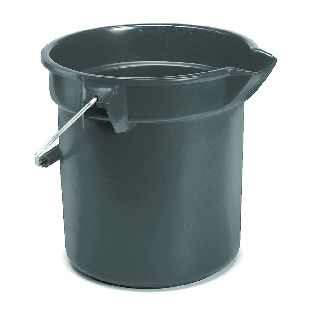 Rubbermaid 10 qt. Heavy Duty Gray Bucket