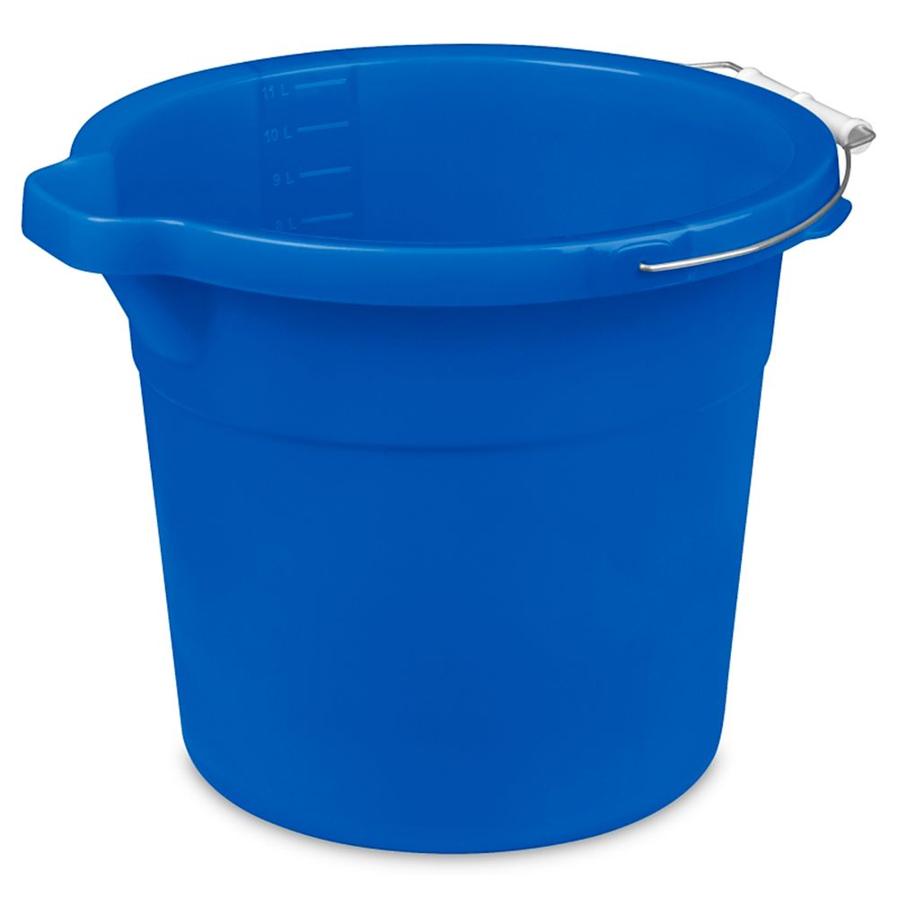 Sterilite 12 Quart Blue Morpho Spout Pail