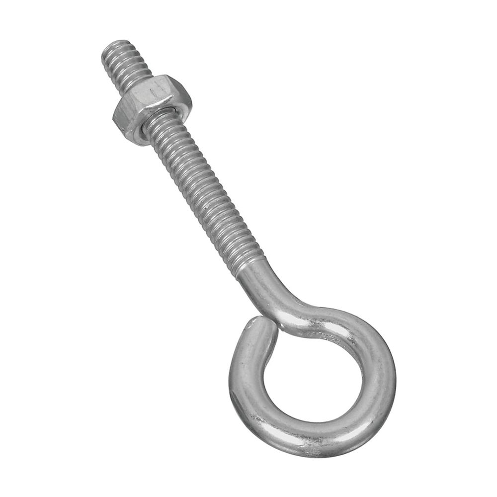 National Hardware 1/4 in. x 3 in. Zinc Eye Bolt with Nut