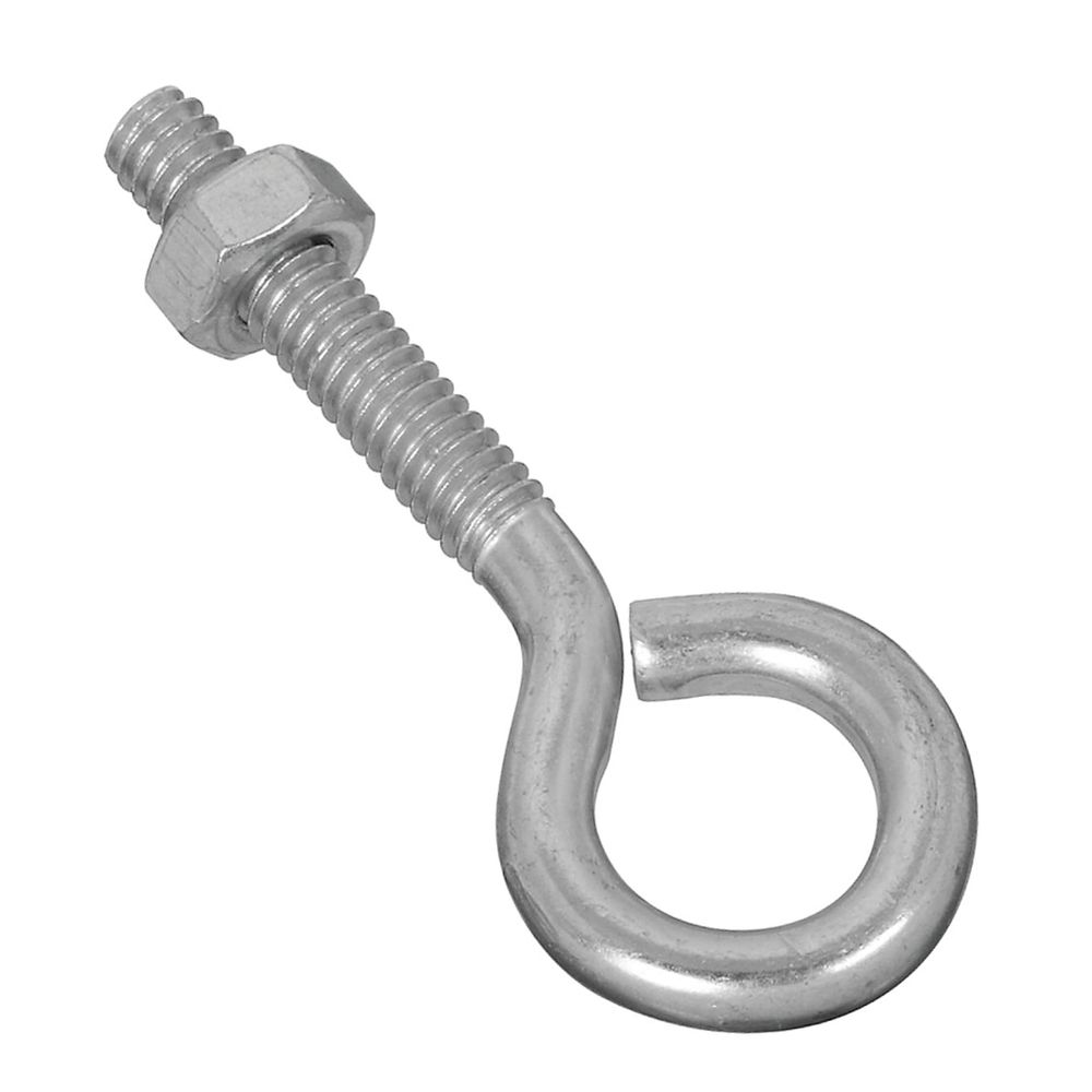 National Hardware 1/4 in. x 2-1/2 in. Zinc Eye Bolt with Nut
