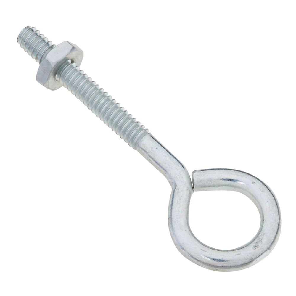 National Hardware 3/16 in. x 2-1/2 in. Zinc Eye Bolt with Hex Nut