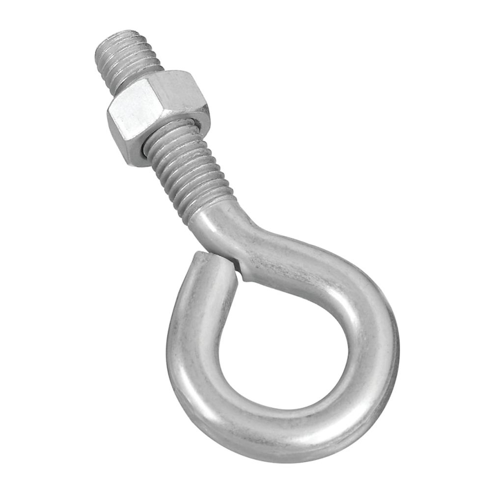 National Hardware 3/8 in. x 4 in. Zinc Eye Bolt with Hex Nut