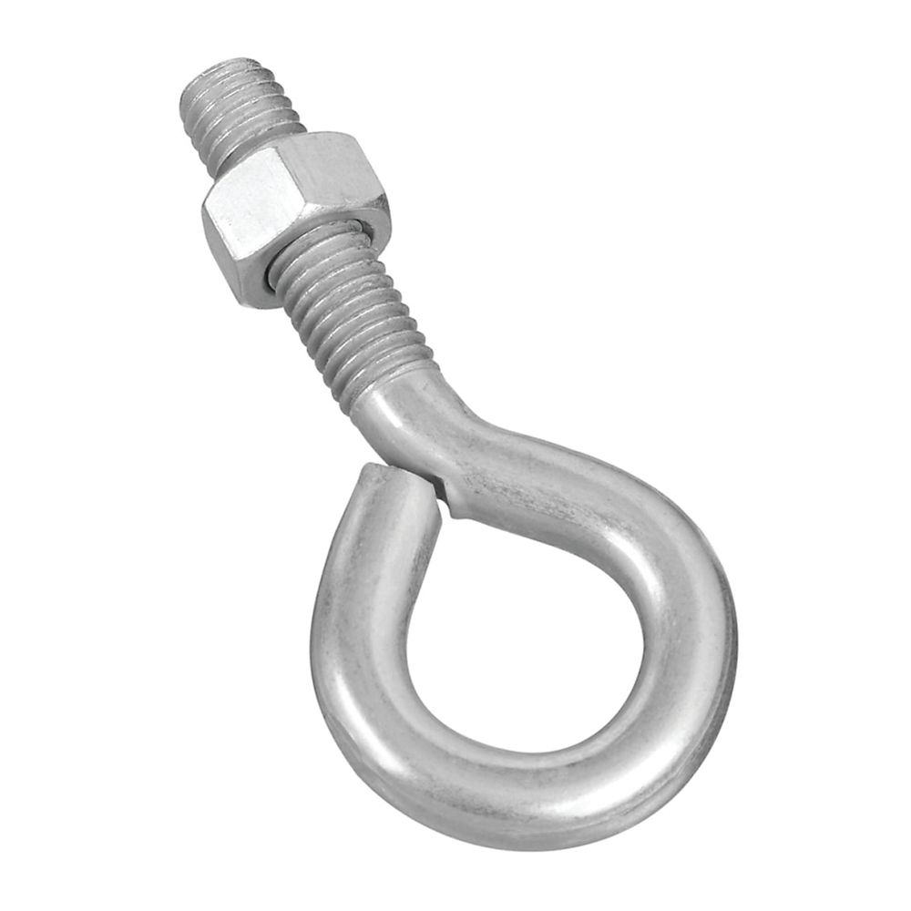 National Hardware 1/2 in. x 4 in. Zinc Eye Bolt with Hex Nut