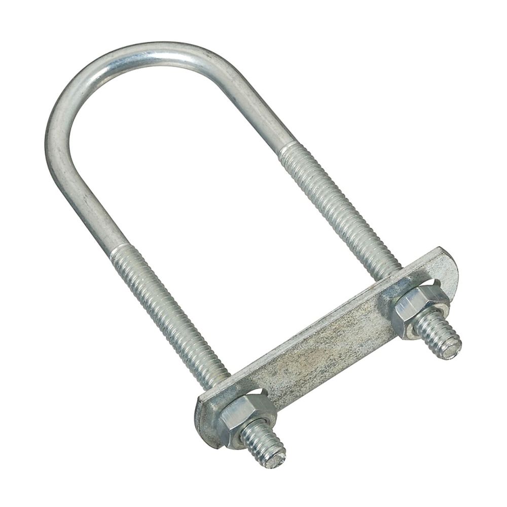 National Hardware 1/4 in. x 1-3/8 in. x 4 in. Zinc U-Bolt with Nuts