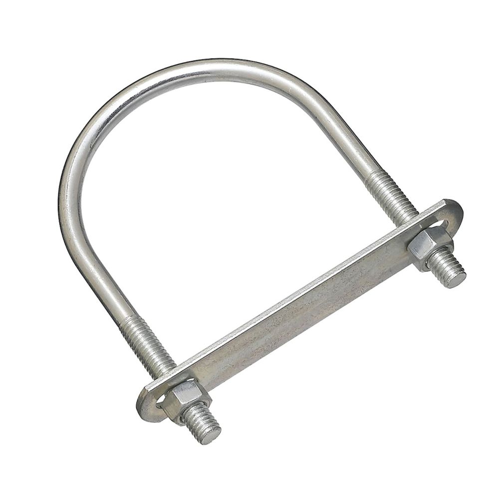 National Hardware 3/8 in. x 3-1/2 in. x 5-1/4 in. Zinc U-Bolt with Nuts