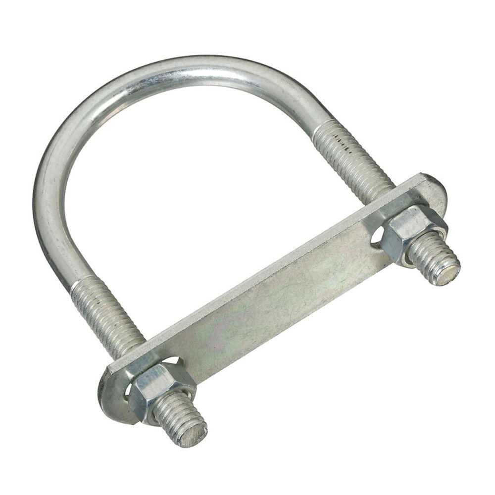 National Hardware 3/8 in. x 2-1/2 in. x 4 in. Zinc U-Bolt with Nut