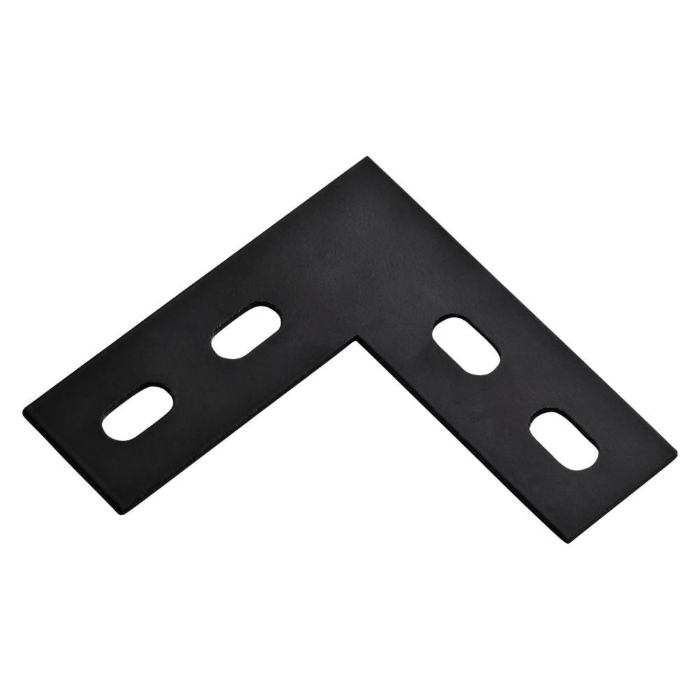 National Hardware 4-1/2 in. x 1-1/2 in. x 1/8 in. Black Corner Brace