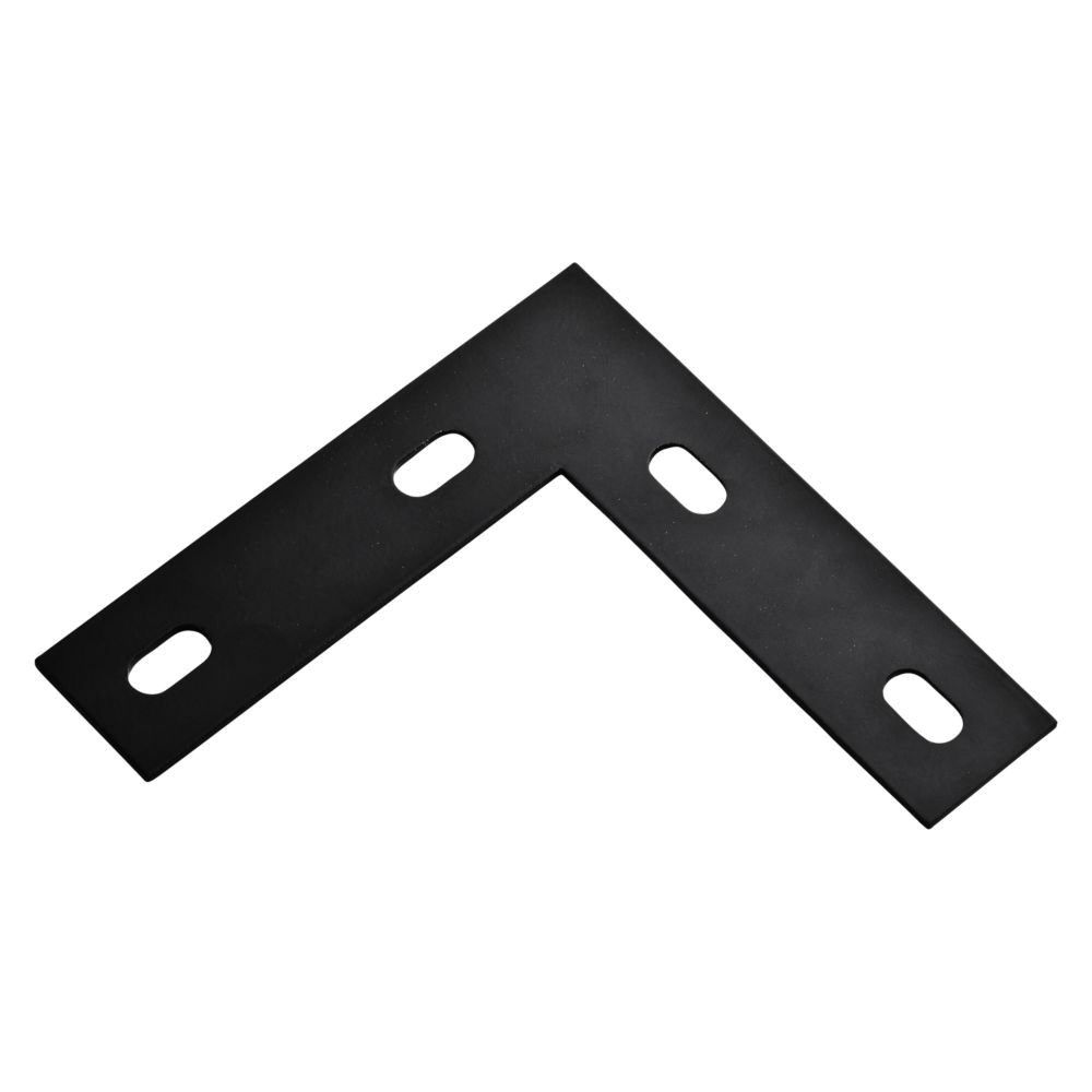 National Hardware 6-1/2 in. x 1-1/2 in. x 1/8 in. Black Corner Brace