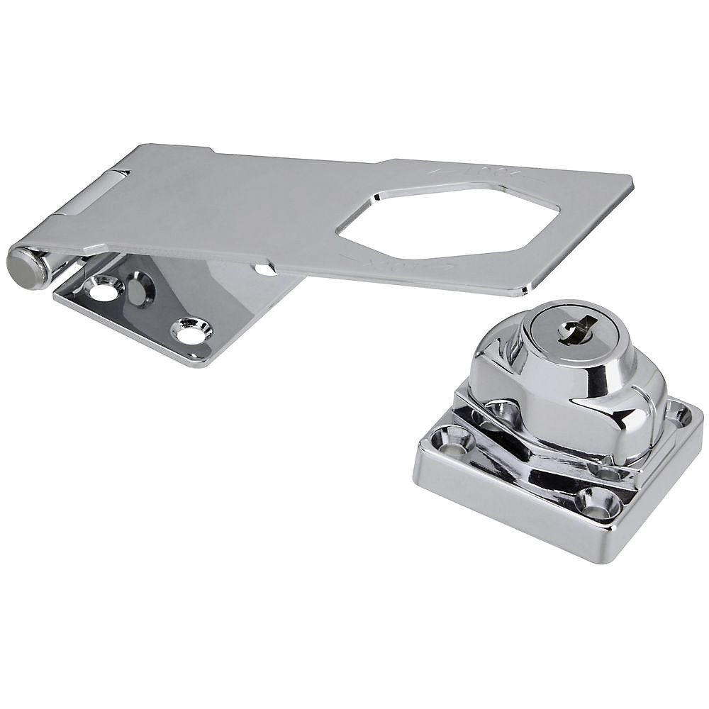 National Hardware 6 in. Chrome-Plated Hasp Lock