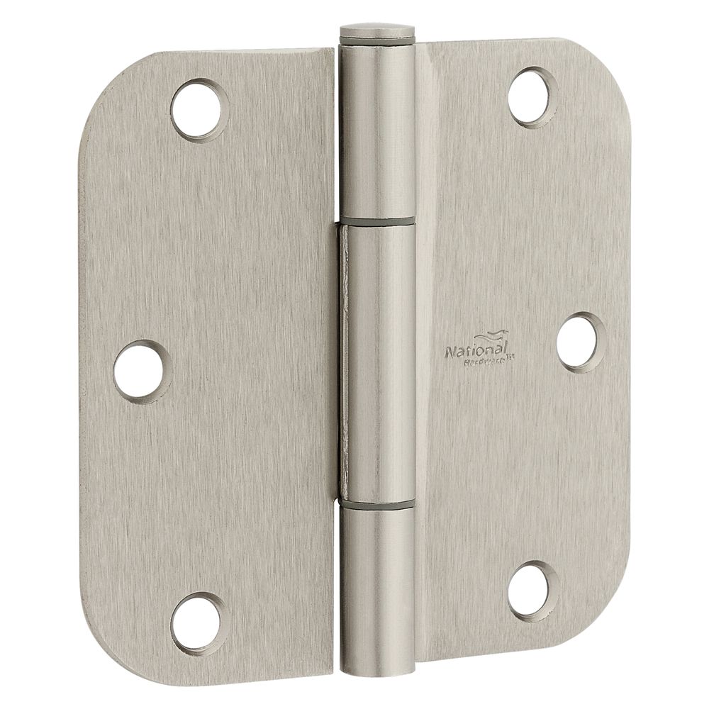 National Hardware 3-1/2 in. x 5/8 in. Satin Nickel Squeak Guard Door Hinge