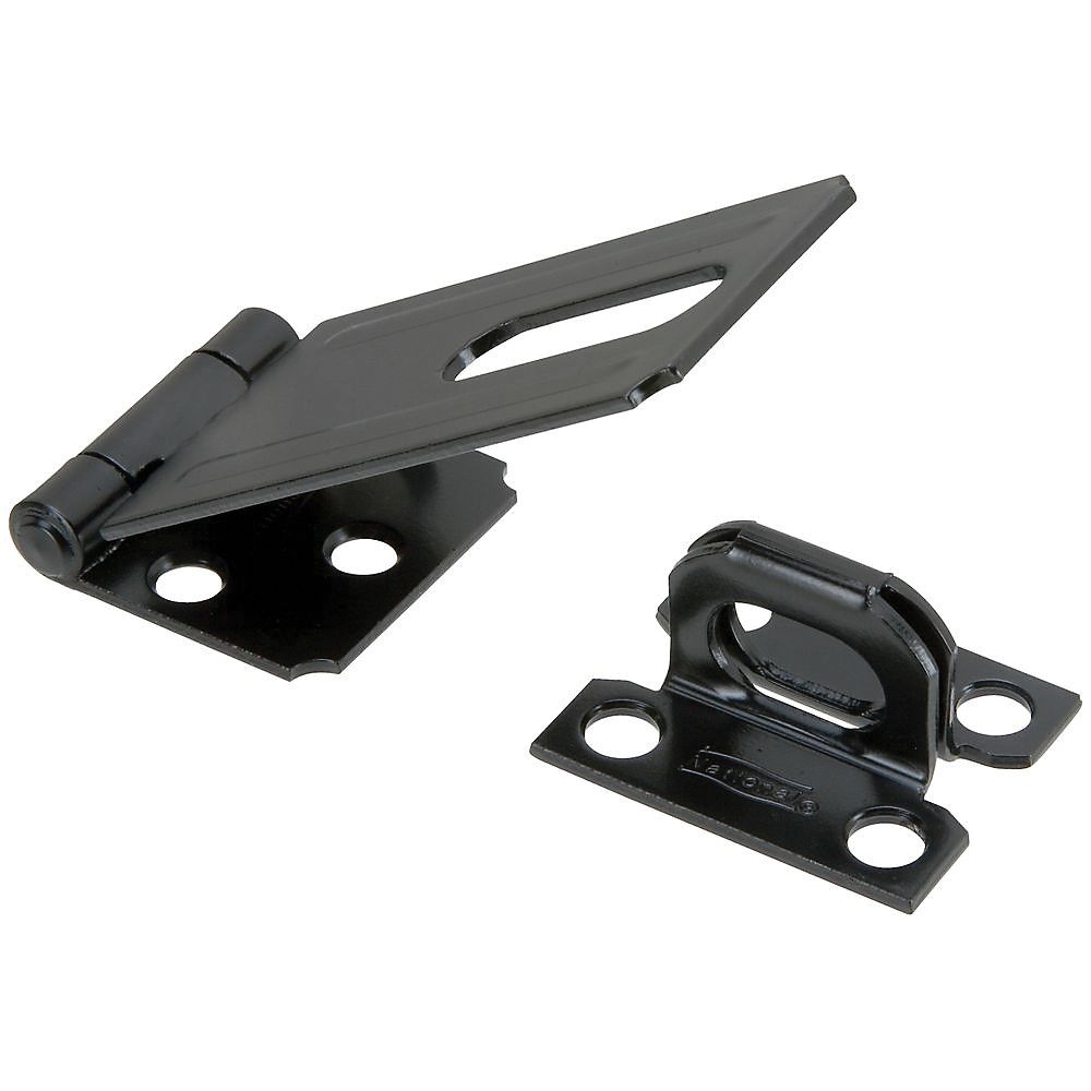 National Hardware 3-1/4 in. Black Safety Hasp