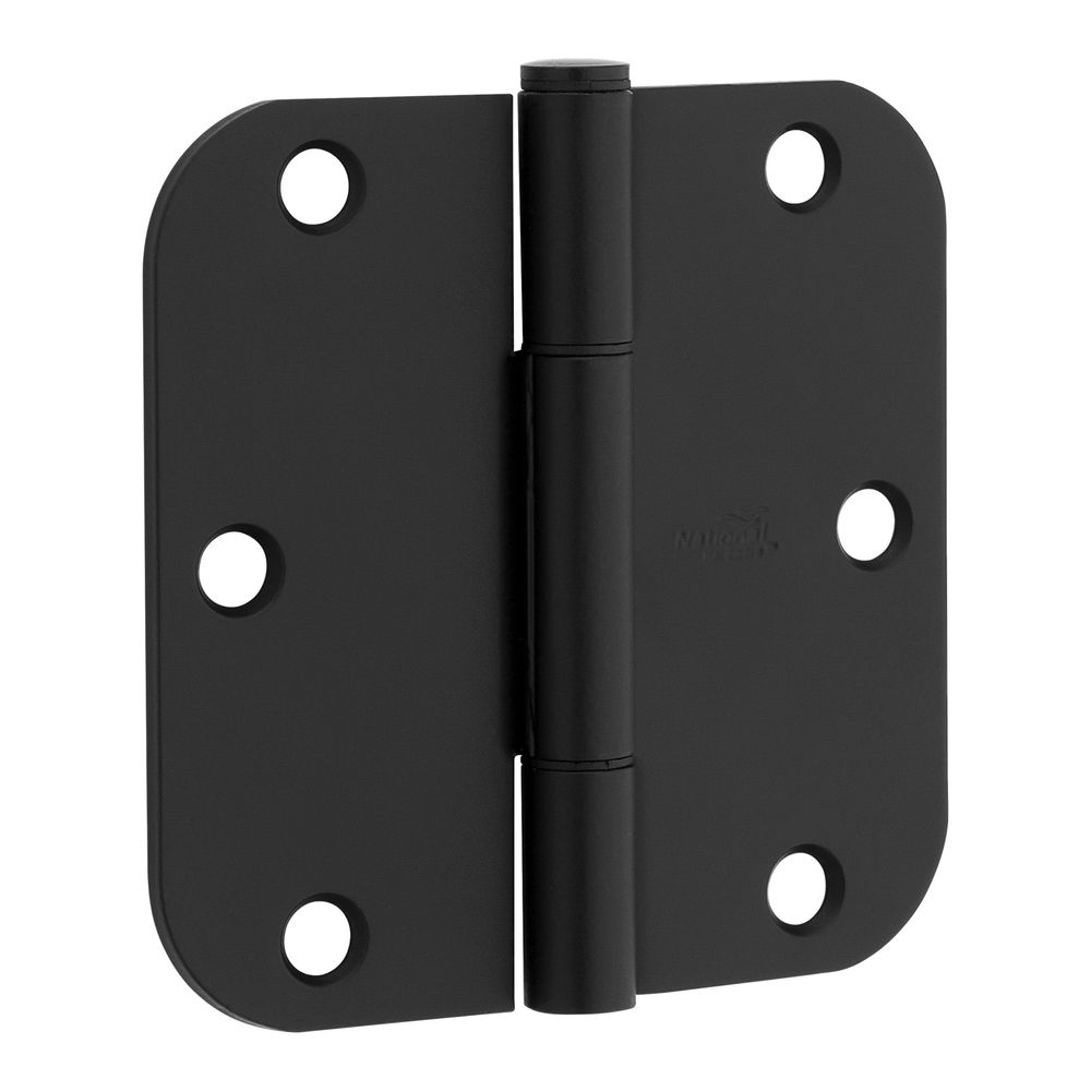 National Hardware 3-1/2 in. Matte Black Squeak Guard Door Hinge