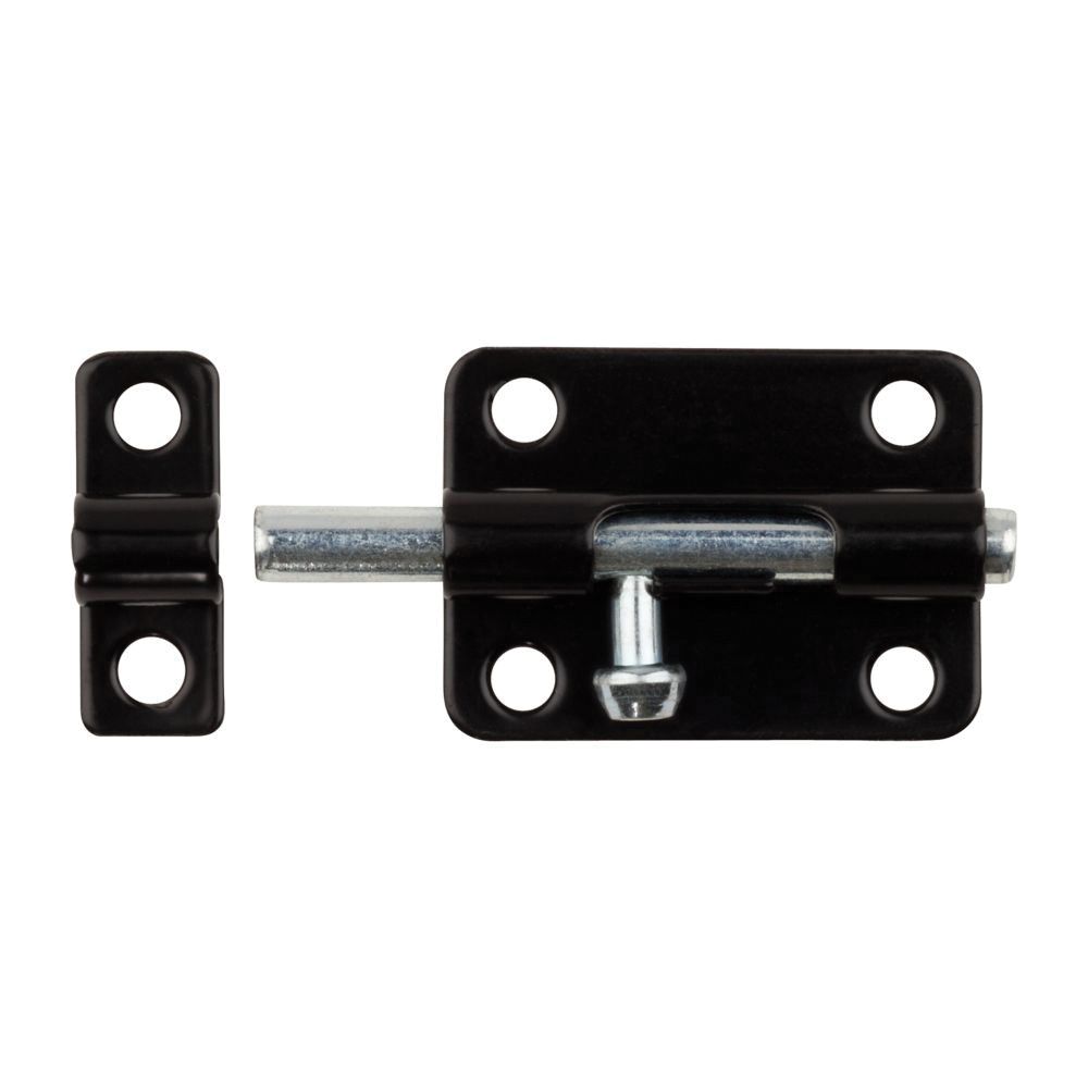 National Hardware 3 in. Black Standard Barrel Bolt