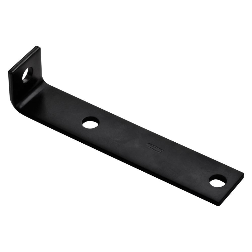 National Hardware 7-1/2 in. x 1-1/2 in. x 3/16 in. Black Corner Brace