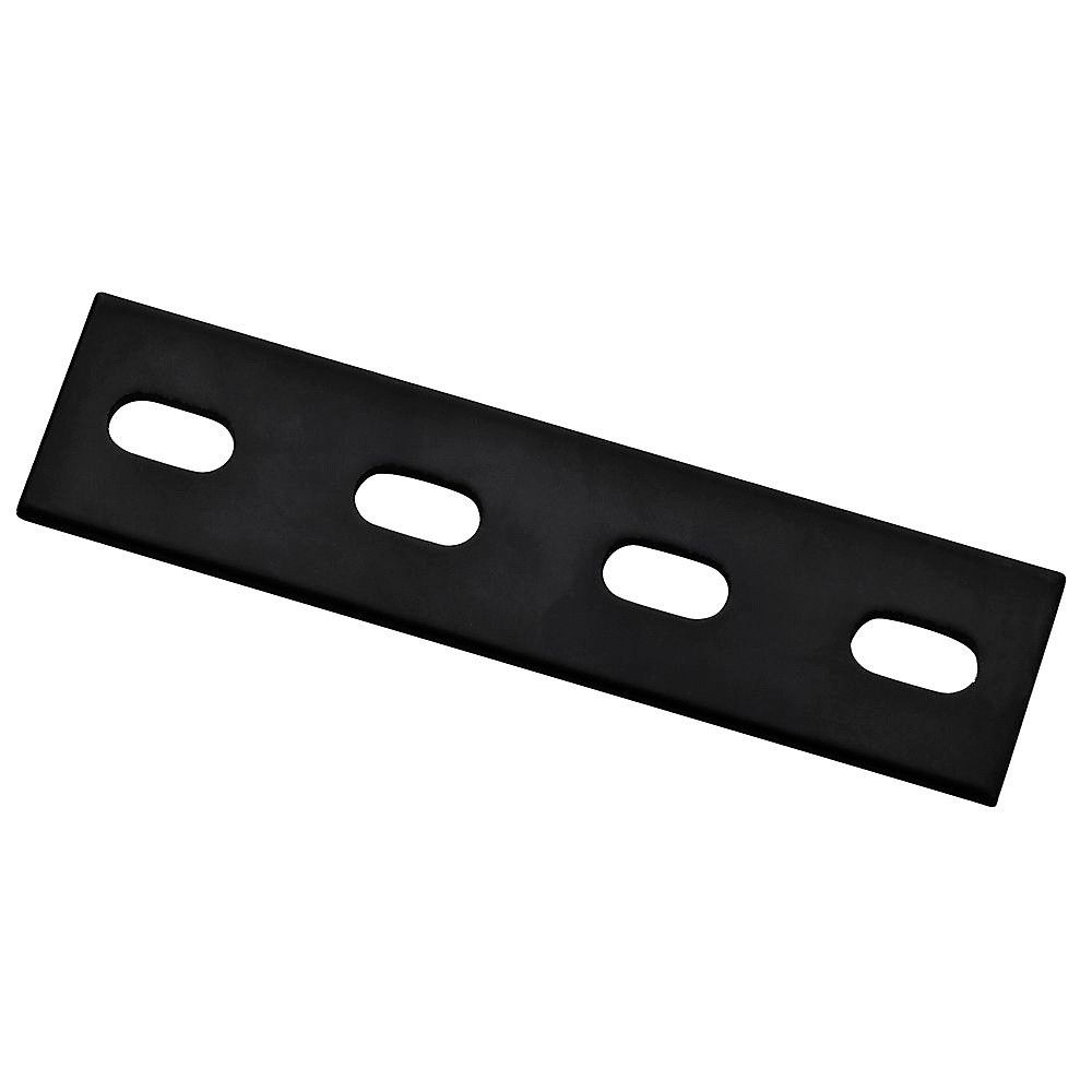 National Hardware 6 in. x 1-1/2 in. x 1/8 in. Black Steel Mending Plate