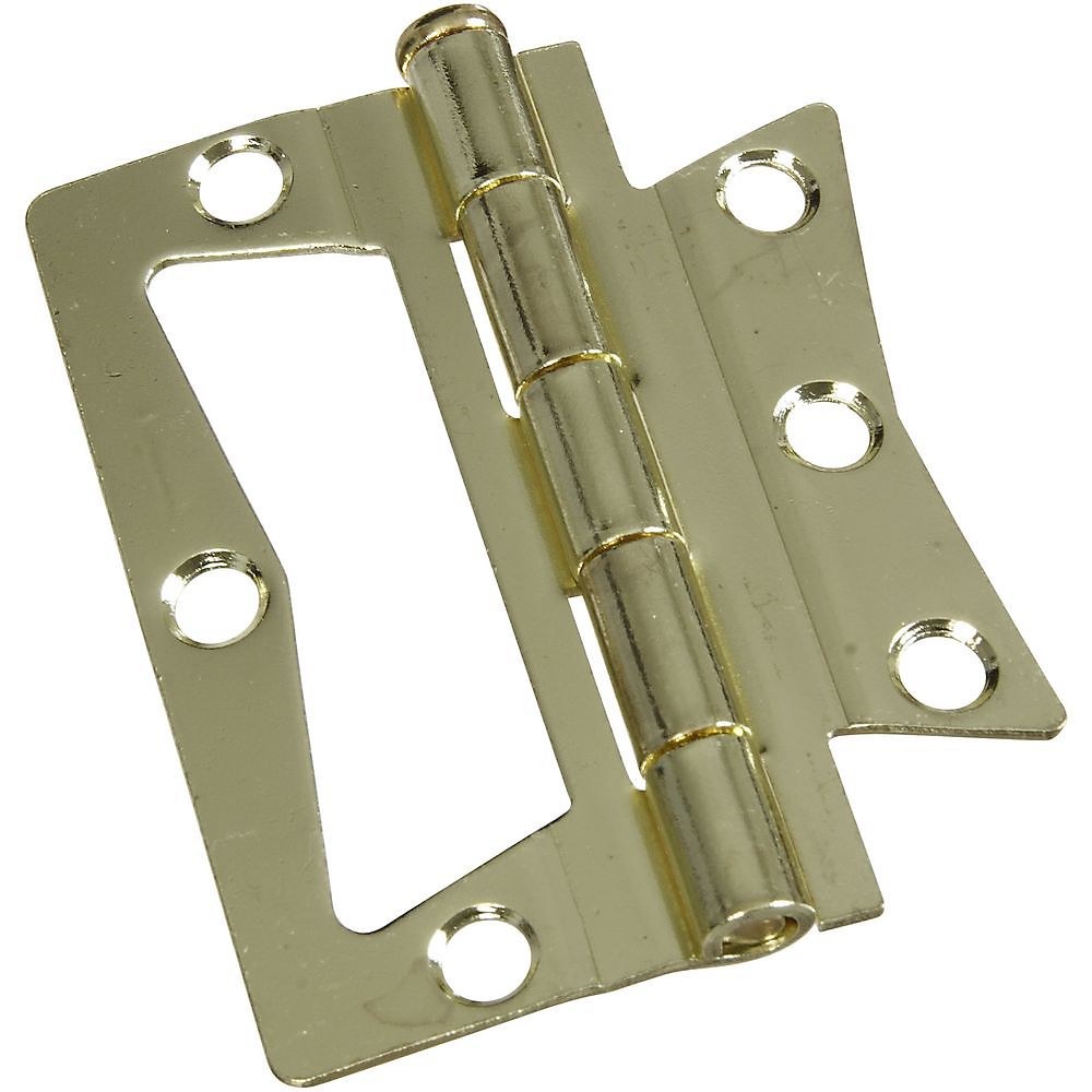 National Hardware 3 in. Brass Surface Mount Door Hinge