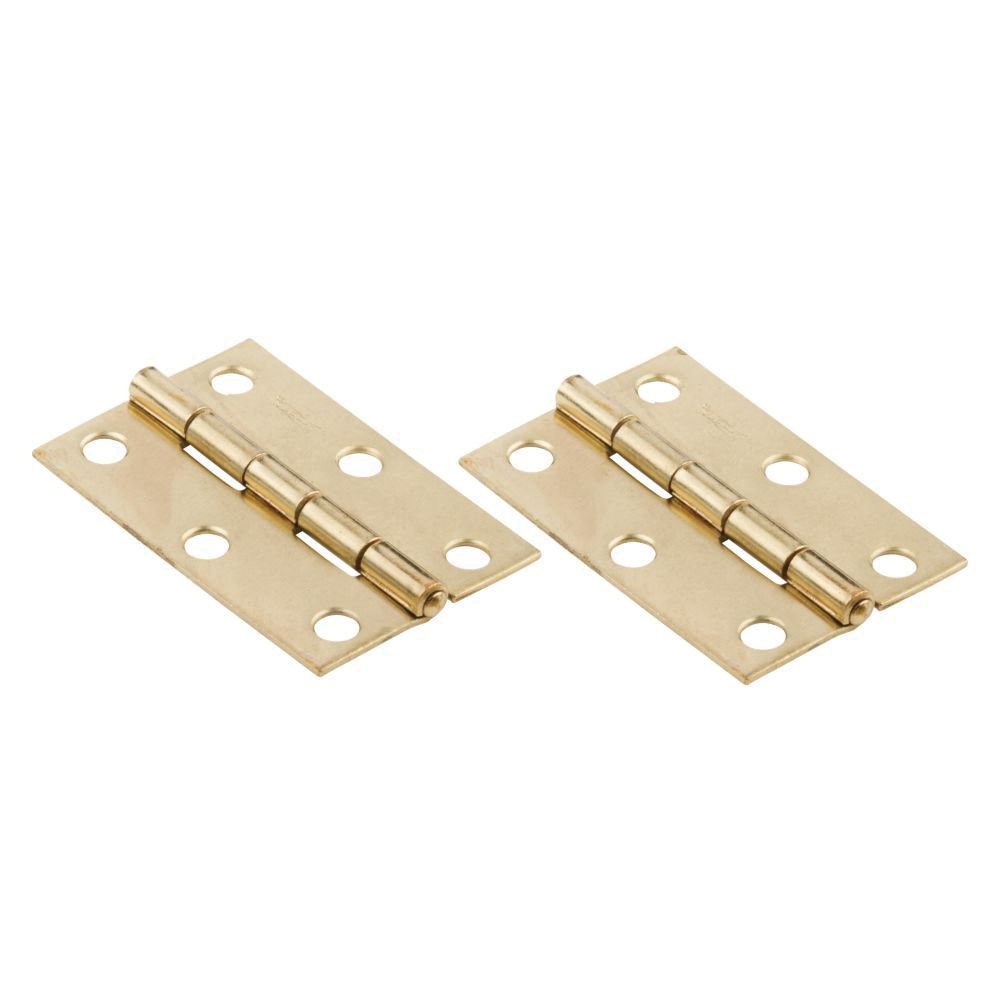 National Hardware 2-1/2 in. Brass Narrow Hinge