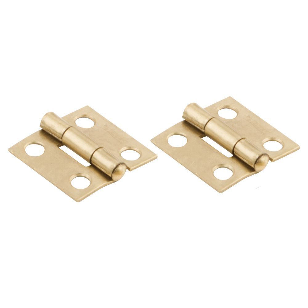 National Hardware 1 in. Brass Narrow Hinge