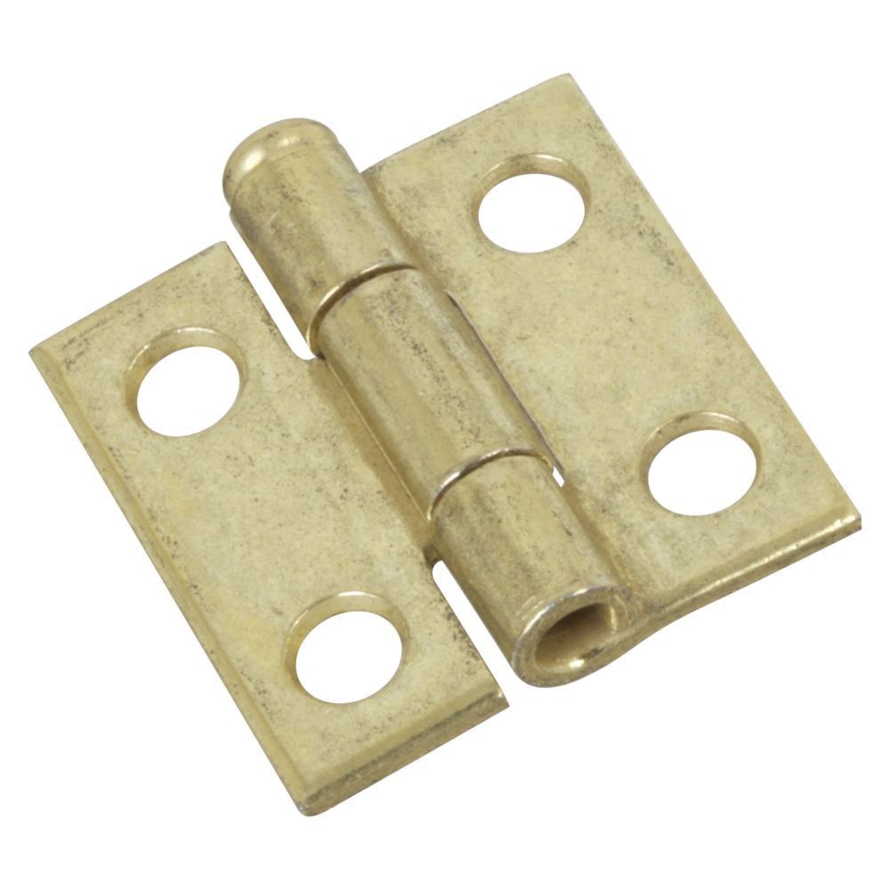 National Hardware 1 in. Brass Narrow Hinge