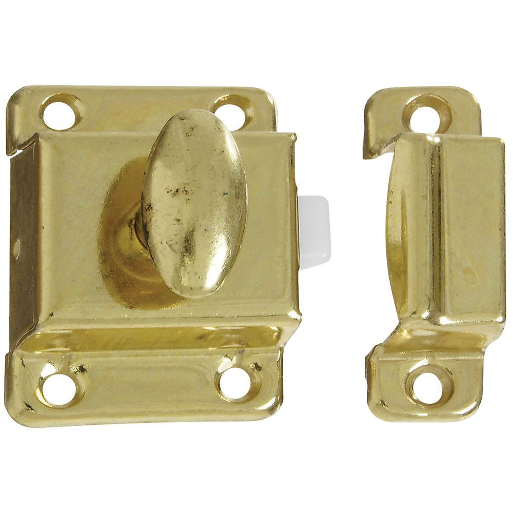 National Hardware 1-1/4 in. x 1-3/4 in. Brass Cupboard Turn