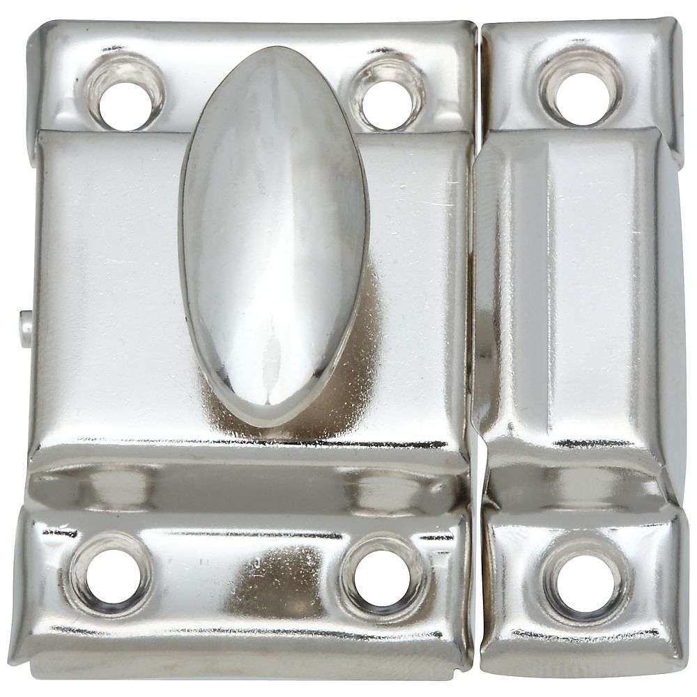 National Hardware 1-1/4 in. x 1-3/4 in. Nickel Cupboard Turn
