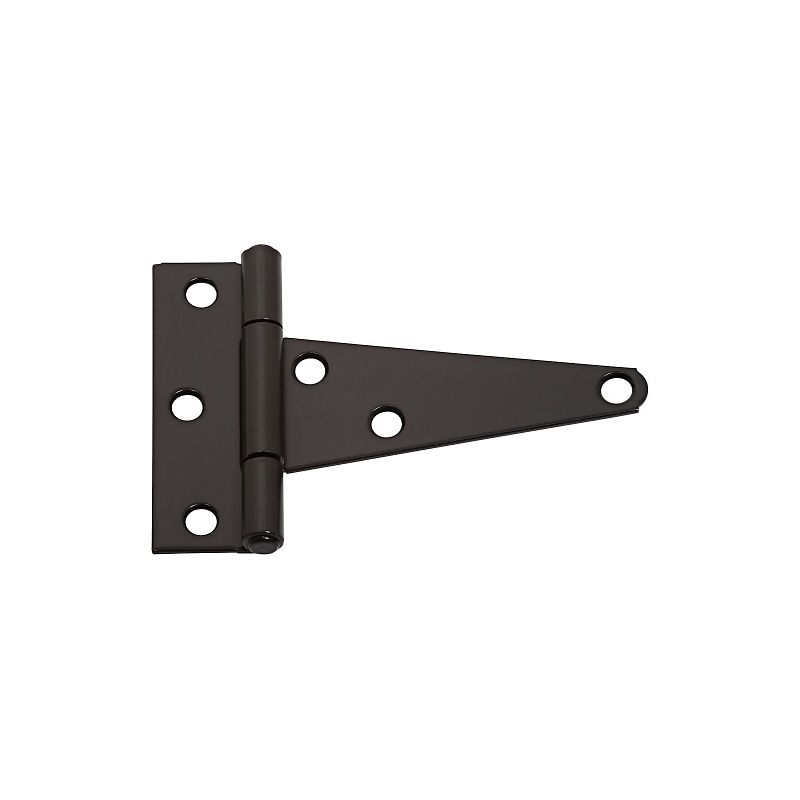 National Hardware 4 in. Black T-Hinge