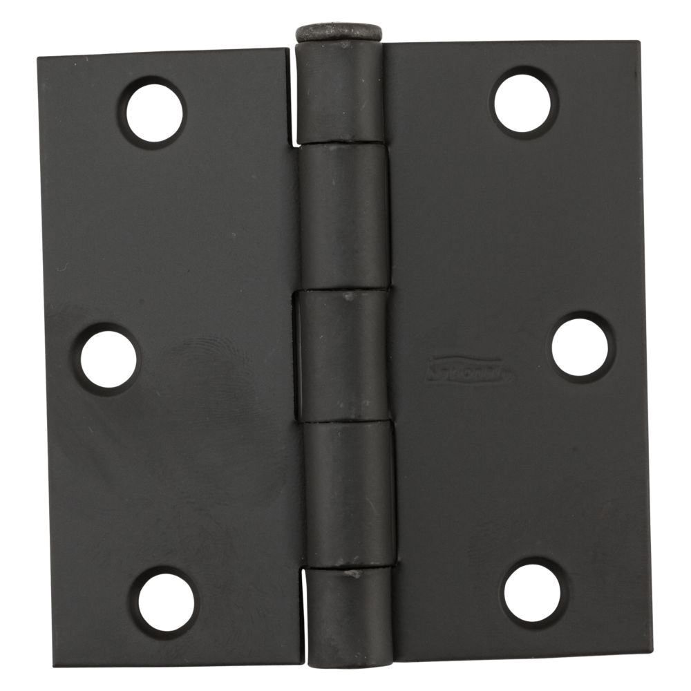 National Hardware 3 in. Oil-Rubbed Bronze Square Corner Door Hinge