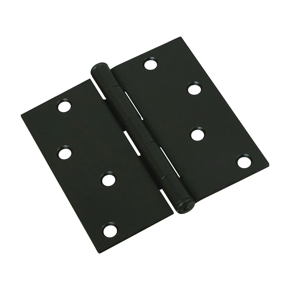 National Hardware 4 in. Square Corner Oil-Rubbed Bronze Door Hinge