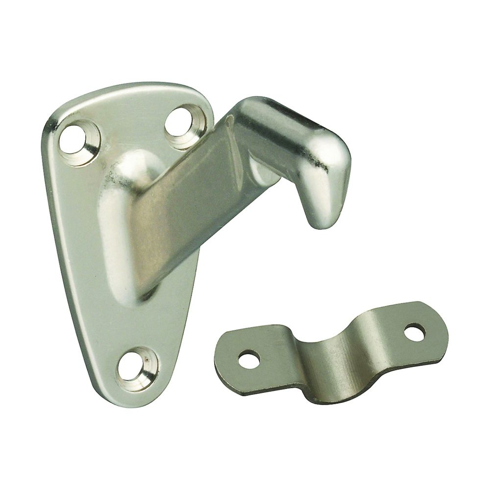 National Hardware Satin Nickel Handrail Bracket with Strap