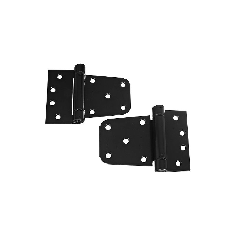 National Hardware 3-1/2 in. Black Gate Hinge Set