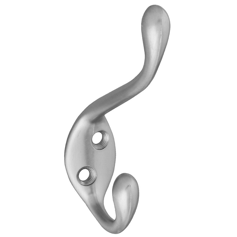 National Hardware Satin Nickel Coat and Hat Hook