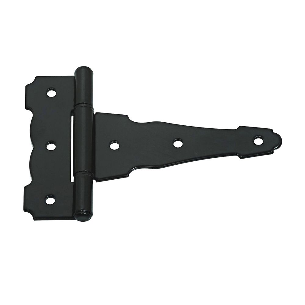 National Hardware 4 in. Black Steel T-Hinge
