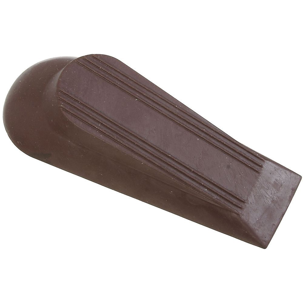 National Hardware 5 in. Brown Rubber Door Stop