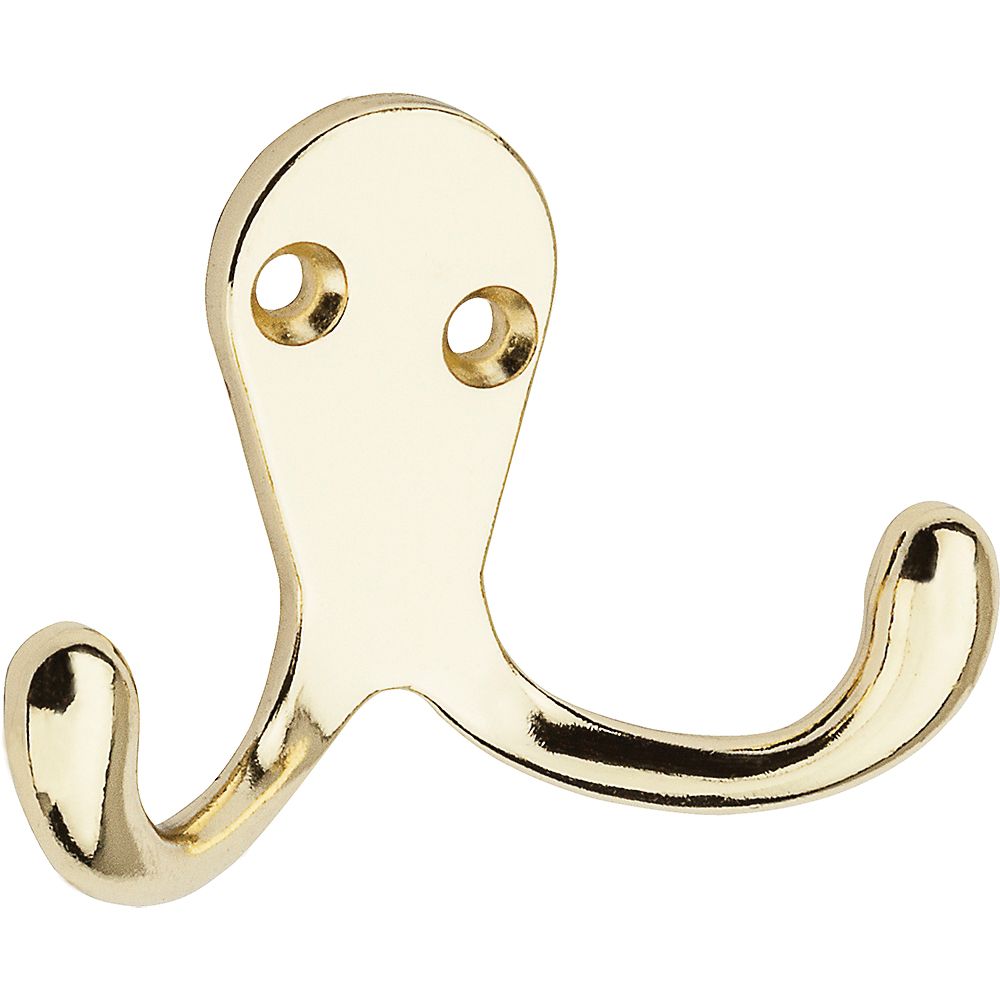 National Hardware Brass Coat and Hat Hook