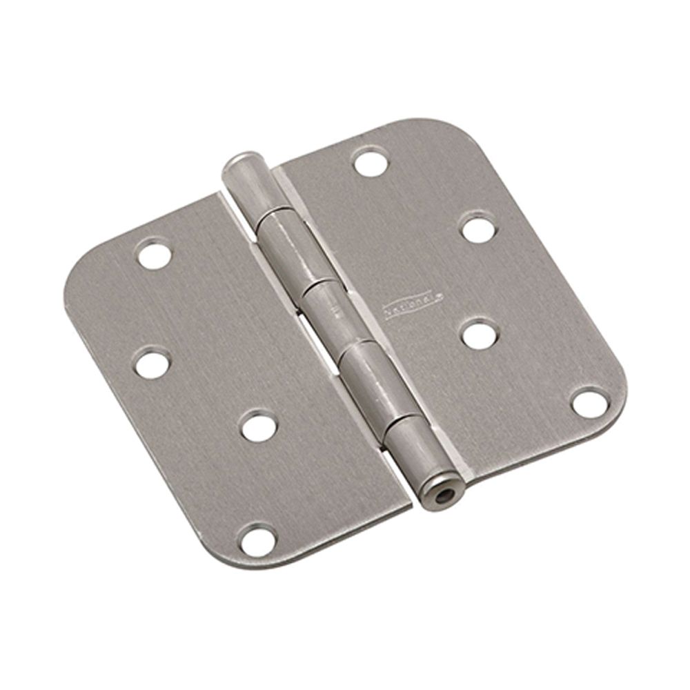 National Hardware 4 in. Satin Nickel Steel Door Hinge