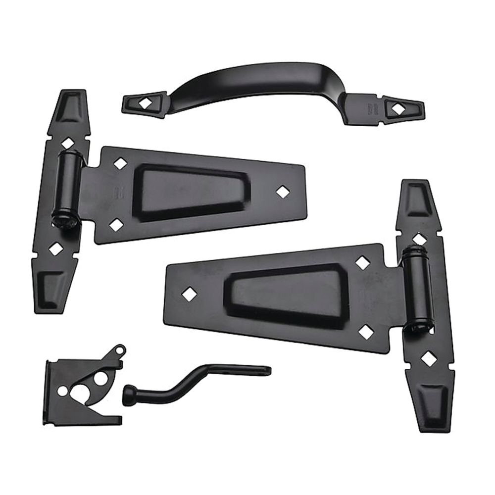 National Hardware DPV881 Series Rustic Gate Kit, Black
