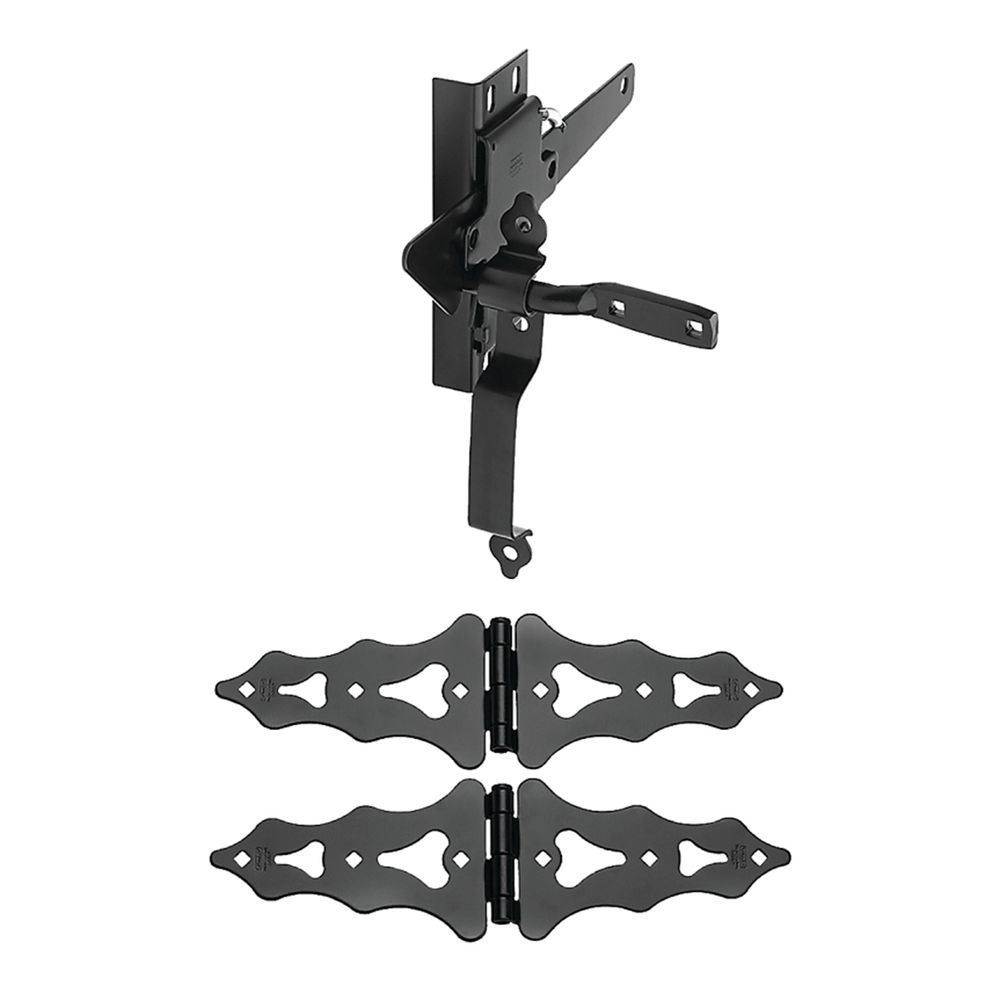 National Hardware 8 in. Black Gate Kit