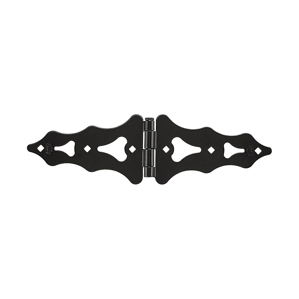 National Hardware 8 in. Black Strap Hinge