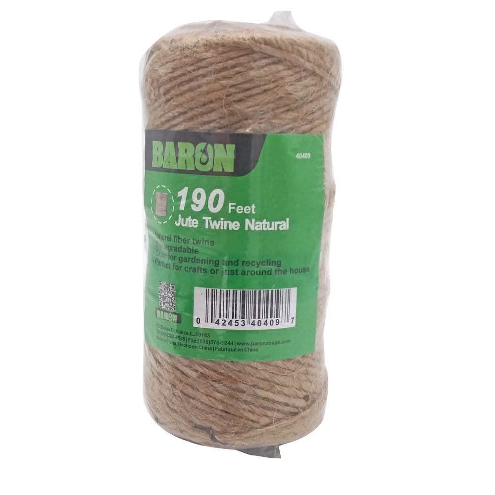 Baron Mfg 1/8 in. x 190 ft. Natural Jute Twine