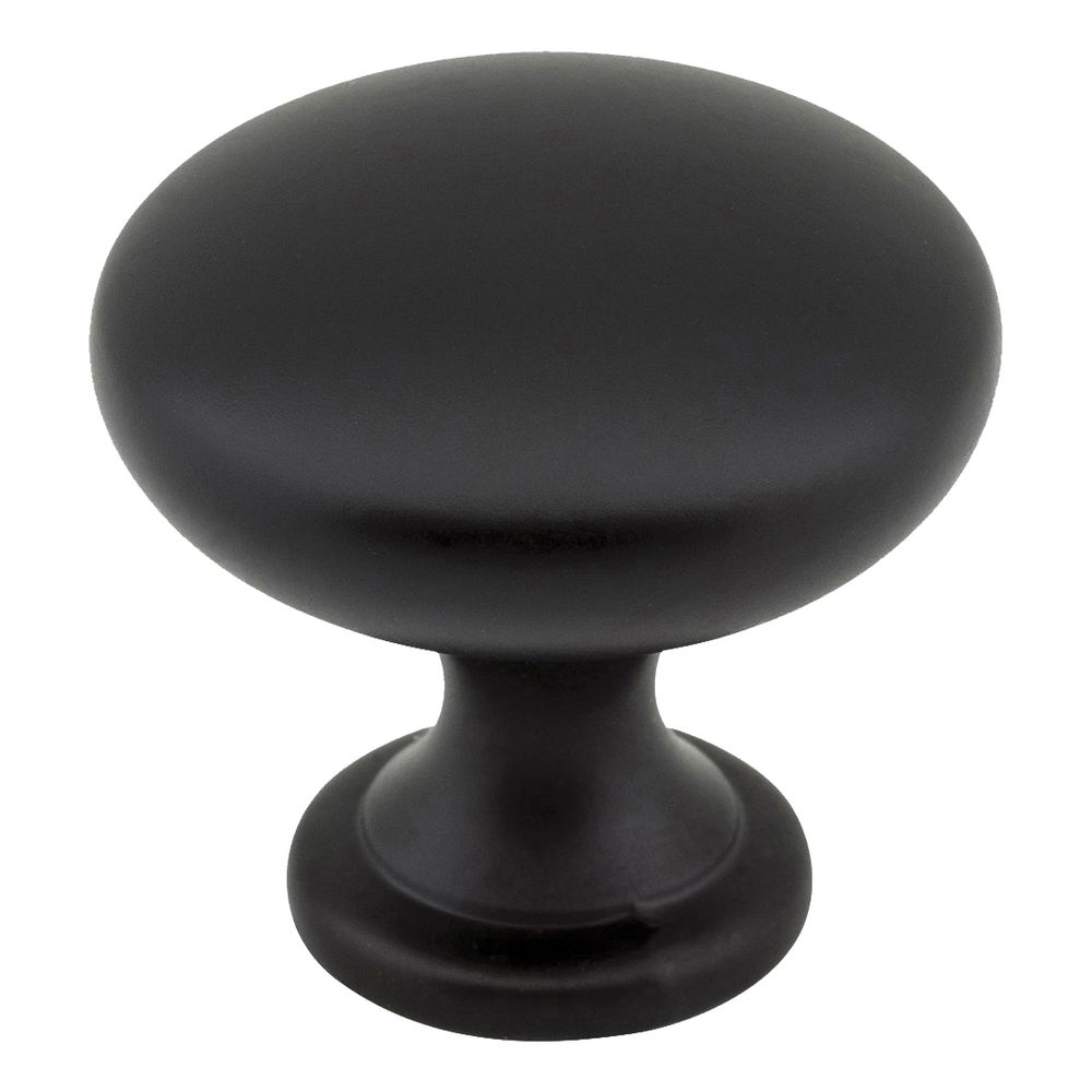 Hardware Resources 1-3/16 in. Matte Black Cabinet Knob, 10-Pack