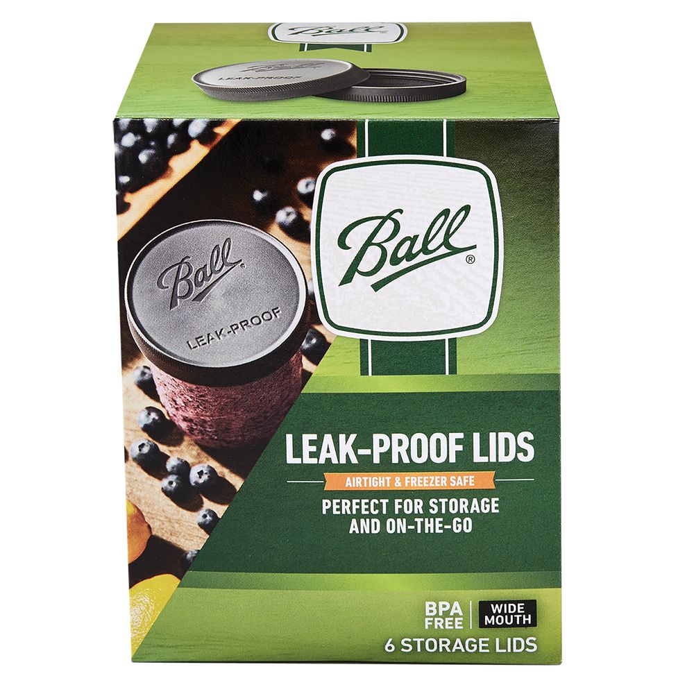 Ball Wide Mouth Gray Jar Storage Lids