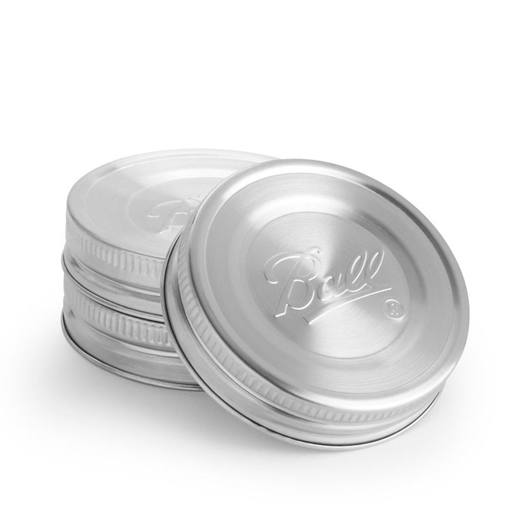 Ball 3-Piece Regular Mouth Stainless Steel Mason Jar Lids