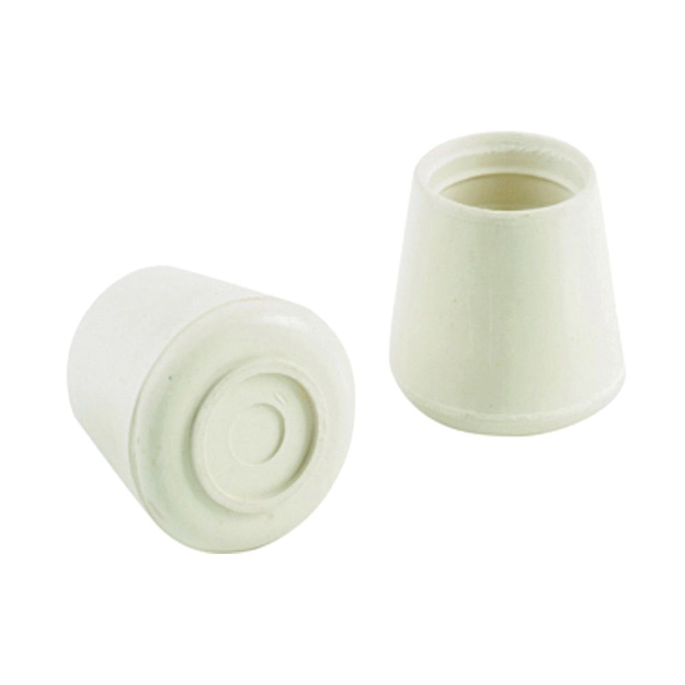 Shepherd 1-1/8 in. Off-White Rubber Furniture Leg Tip