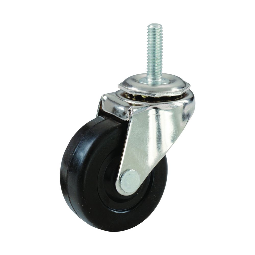 Shepherd 3 in. Soft Rubber Swivel Caster