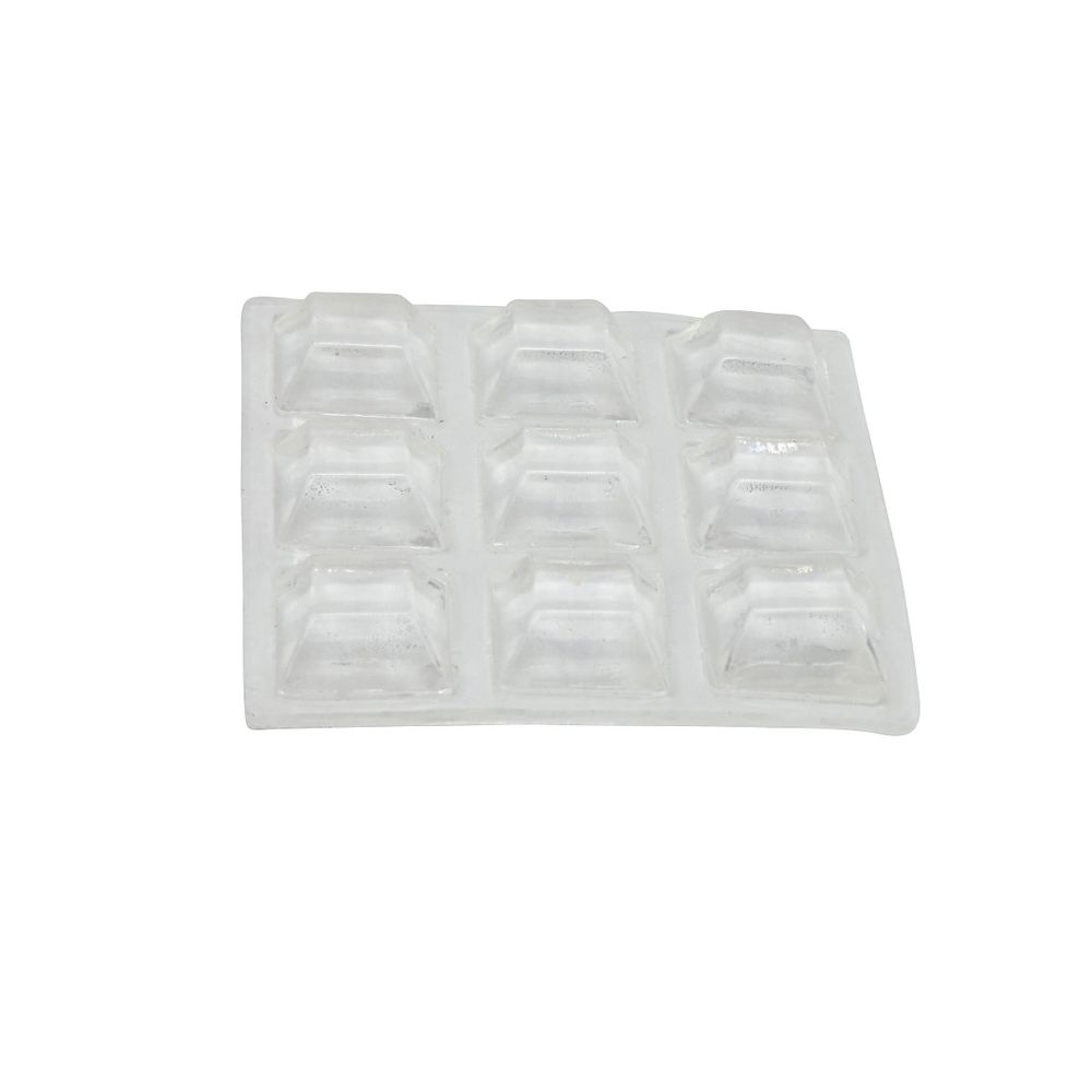 Shepherd 1/2 in. Clear Vinyl Square Bumper Pad