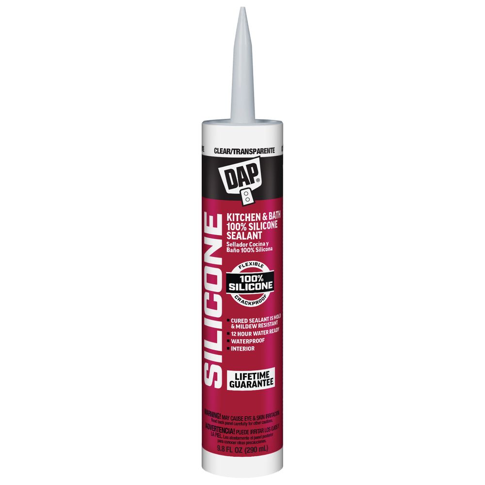 DAP 9.8 oz. Clear Silicone Kitchen and Bath Sealant