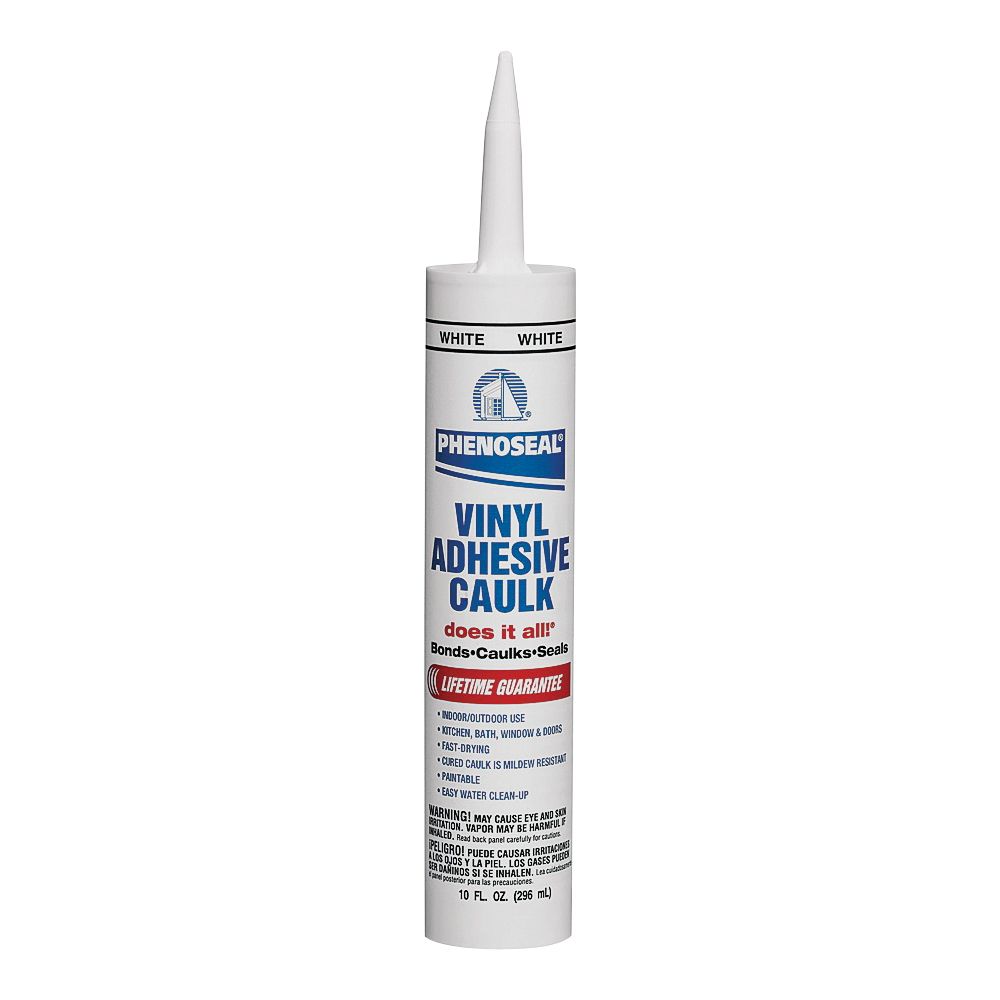 DAP 10 oz. White Vinyl Adhesive Caulk