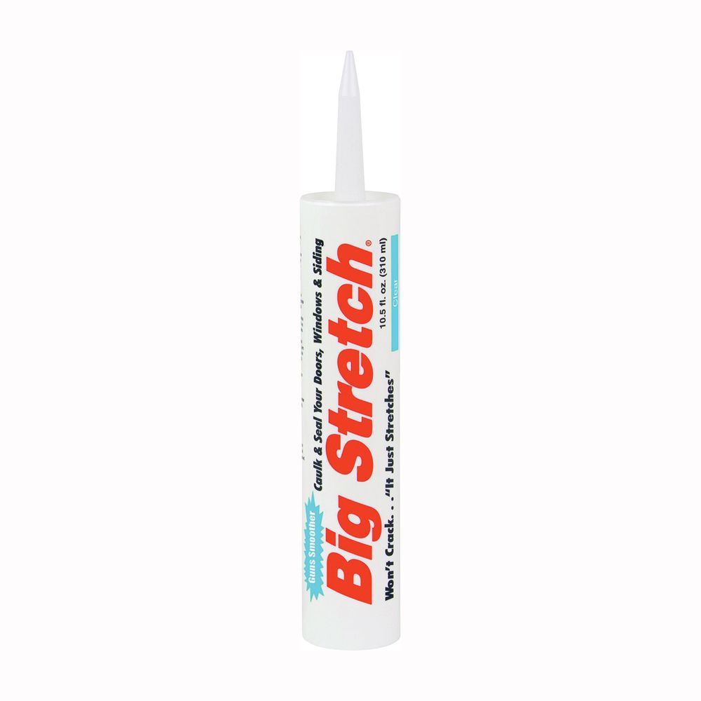 Sashco 10.5 oz. Big Stretch Clear Interior and Exterior Acrylic Caulk