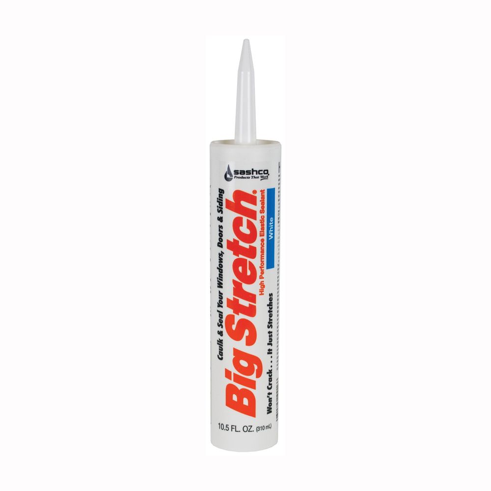 Sashco 10.5 oz. Big Stretch White Acrylic Caulk
