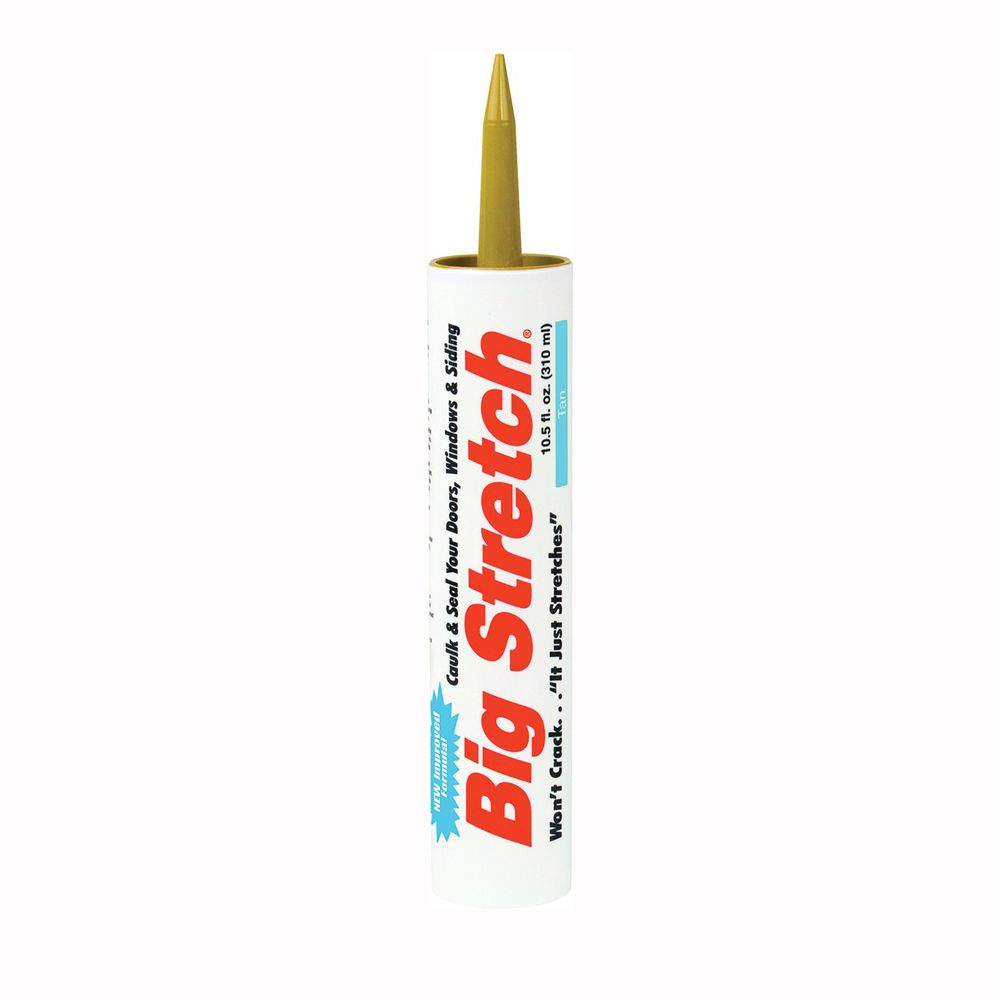 Sashco 10.5 oz. Tan Big Stretch Acrylic Caulk